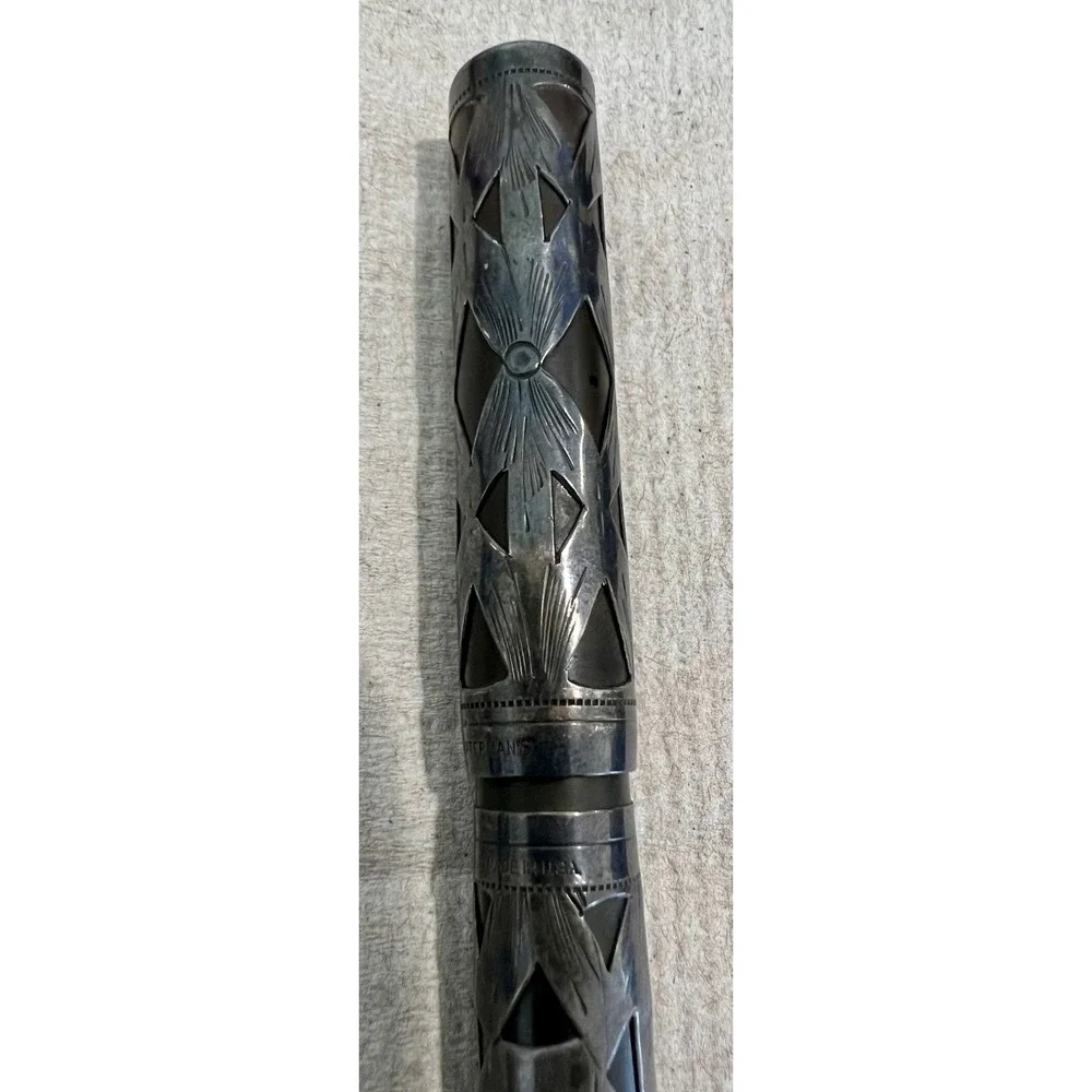 Ultra Rare Waterman 455 Sterling‎ Silver Overlay Fountain Pen 1925